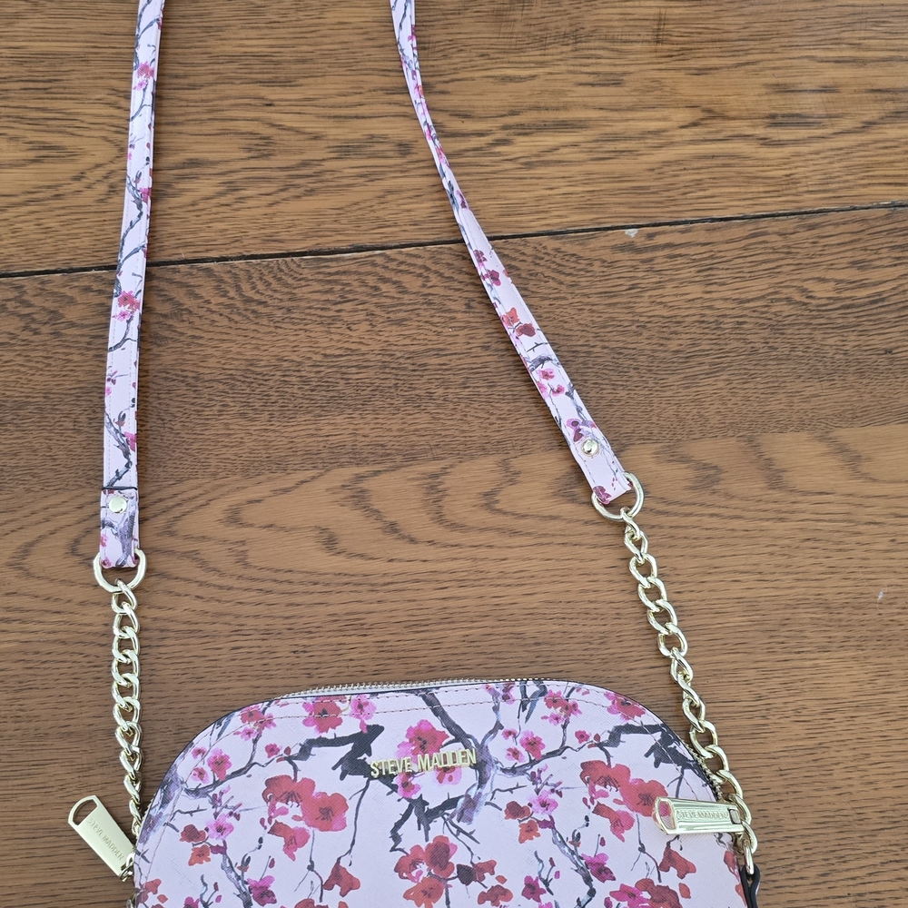 Steve Madden Pink Floral Crossbody Bag